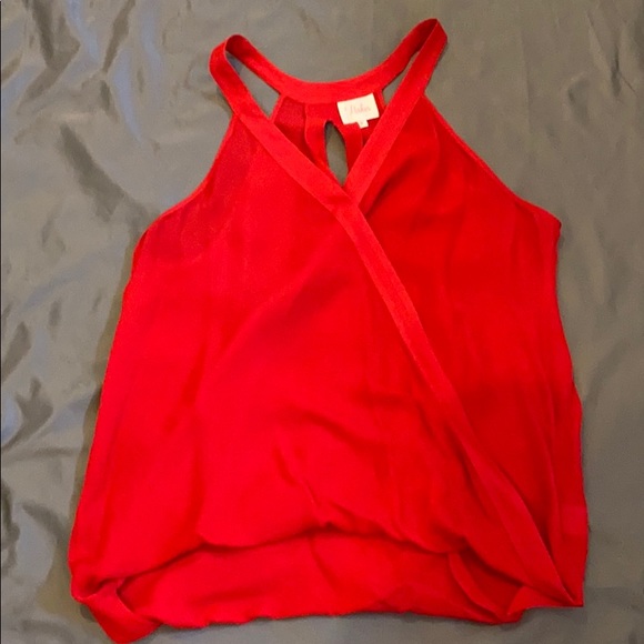Parker Tops - Parker Sz M red silk blouse